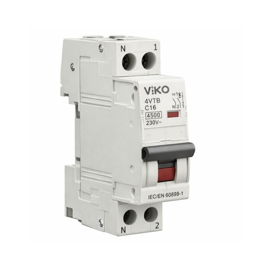 Viko - 4VTB-1C16N 1x16A 4,5kA C Tipi Otomatik Sigorta