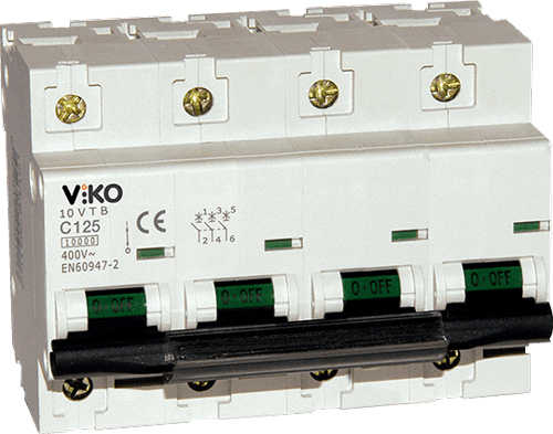Viko - 10VTB-4C63N 4x63A 10kA C Tipi Otomatik Sigorta