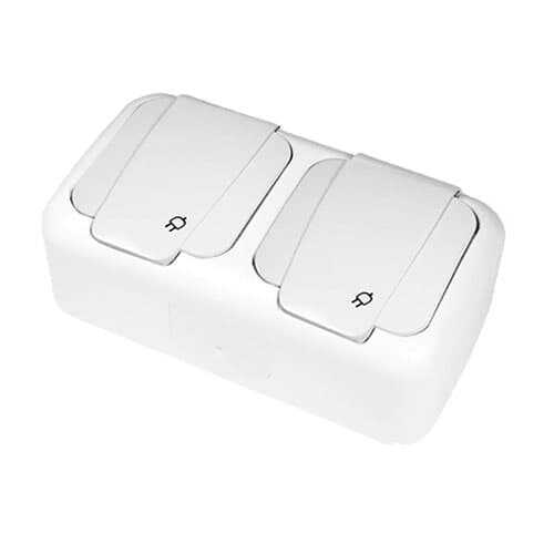 Viko Palmiye Beyaz Topraklı Priz+Topraklı Priz Ç.B. Komb Yatay 90555488