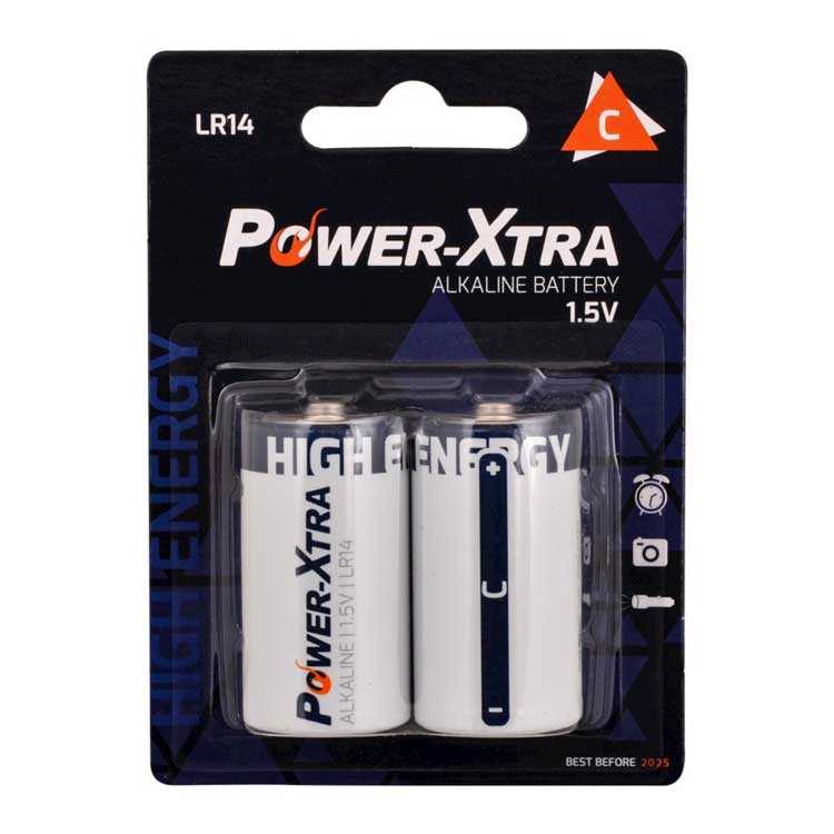 Power-Xtra LR14/C Size Alkaline Pil - 2li Bliste