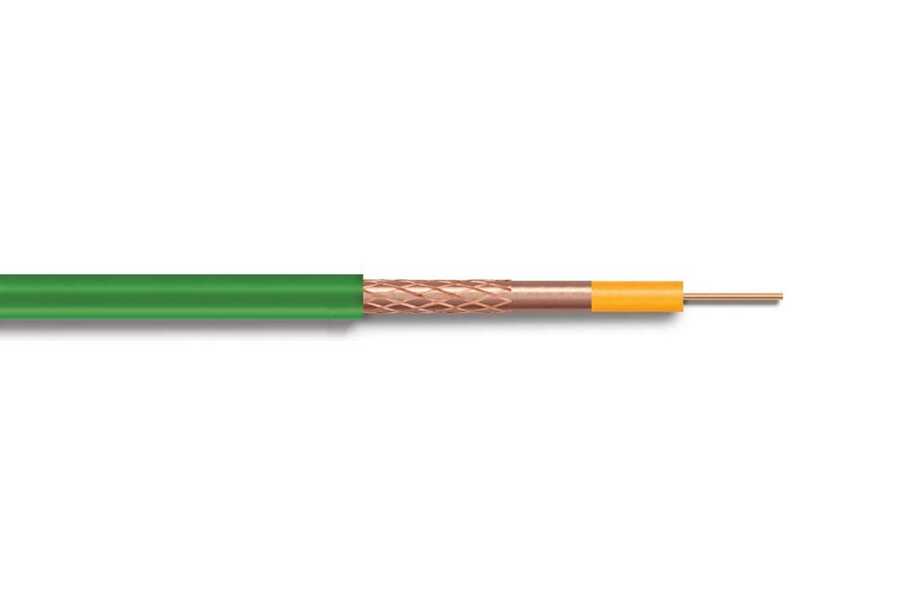 Reçber RG6 U6 PHY-PVC Cu/Cu Anten Kablosu Yeşil