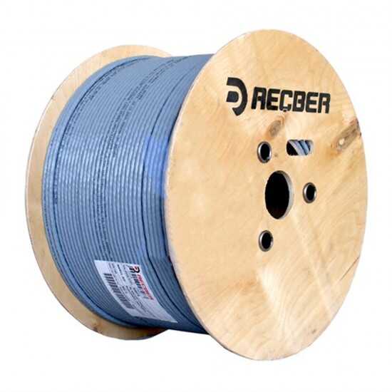 Reçber 506126 SL400 U23 PVC Cat 6 U/UTP 4x2x23AWG Mavi