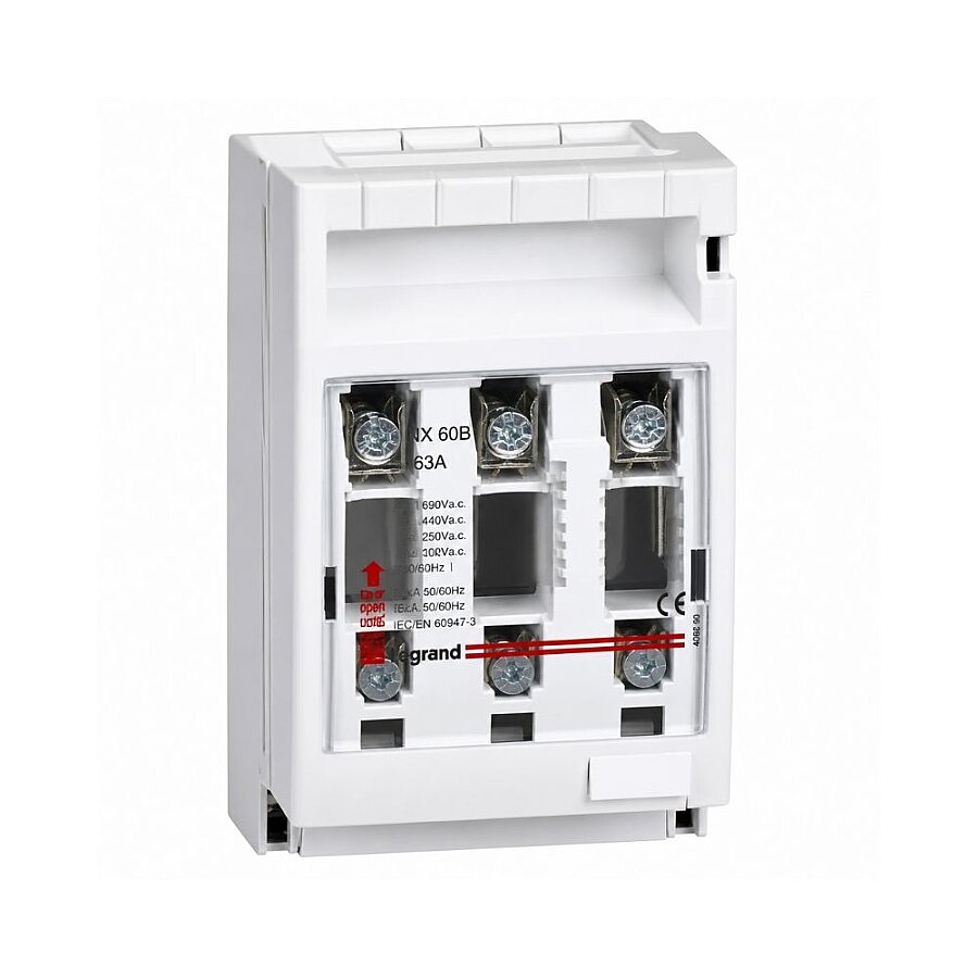 Legrand 605200 Yük Ayırıcı Şalter, 3P 125A (Montaj Plakalı)