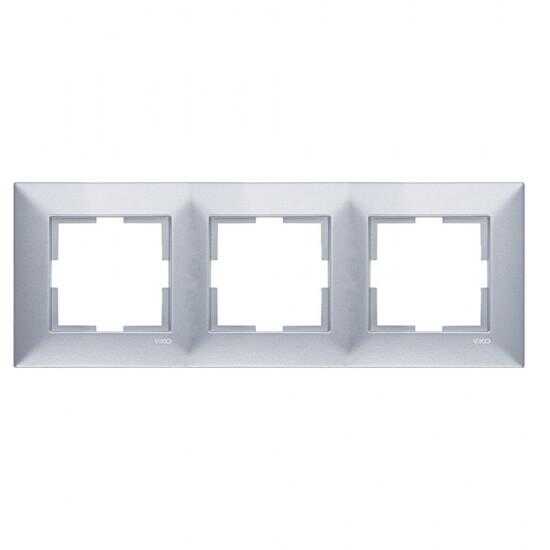 Viko Artline Trenda Gümüş Üçlü Çerçeve