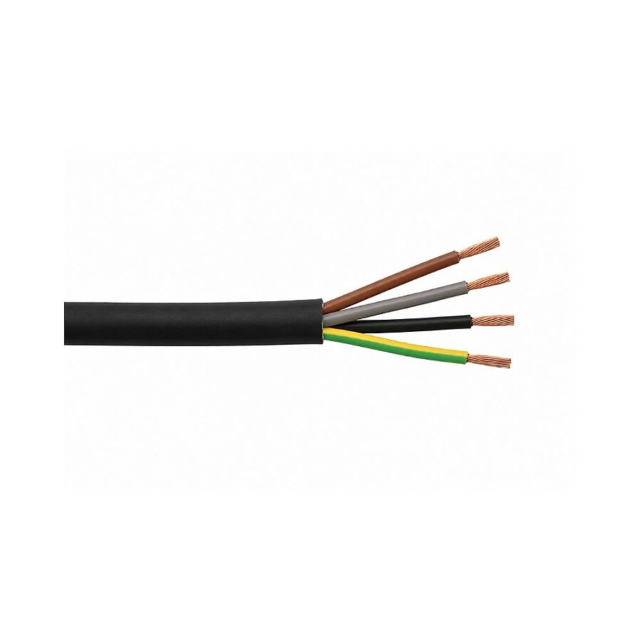 Ünal 4x4 mm² TTR Kablo Siyah H05VV-F