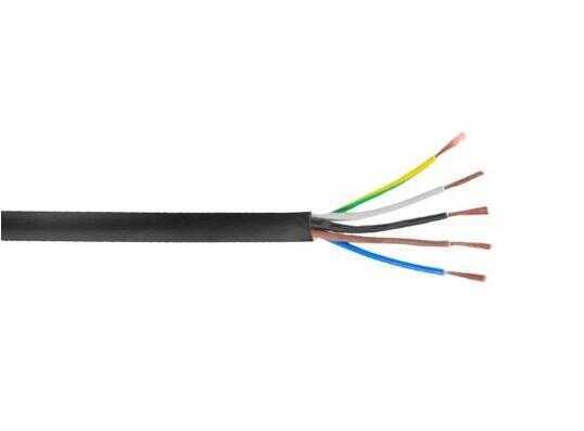 Ünal 5x6 mm² TTR Kablo Siyah H07VV-F