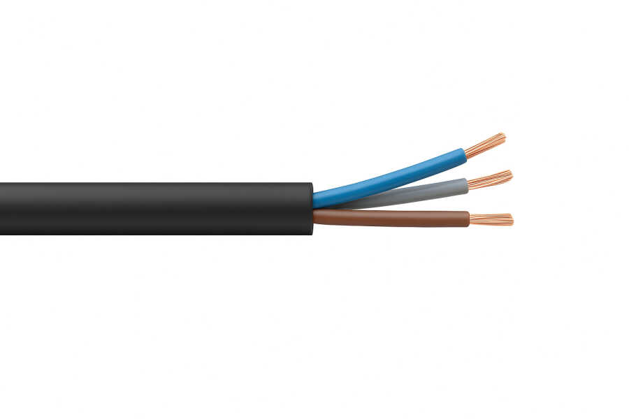 Ünal 3x6 mm² TTR Kablo Siyah H05VV-F