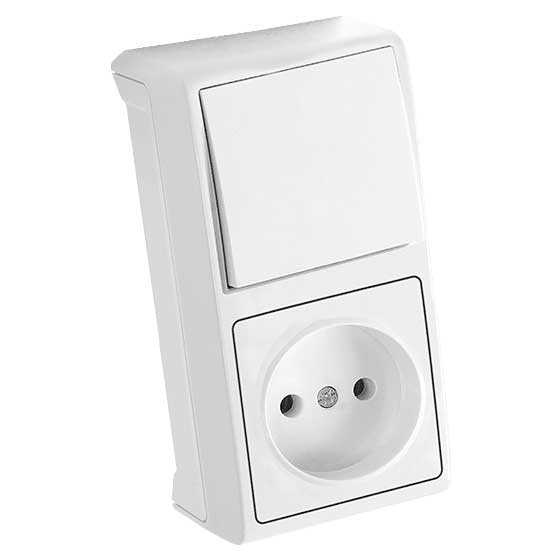 Viko Vera Beyaz Dikey Kombine Anahtar + Priz 90681086