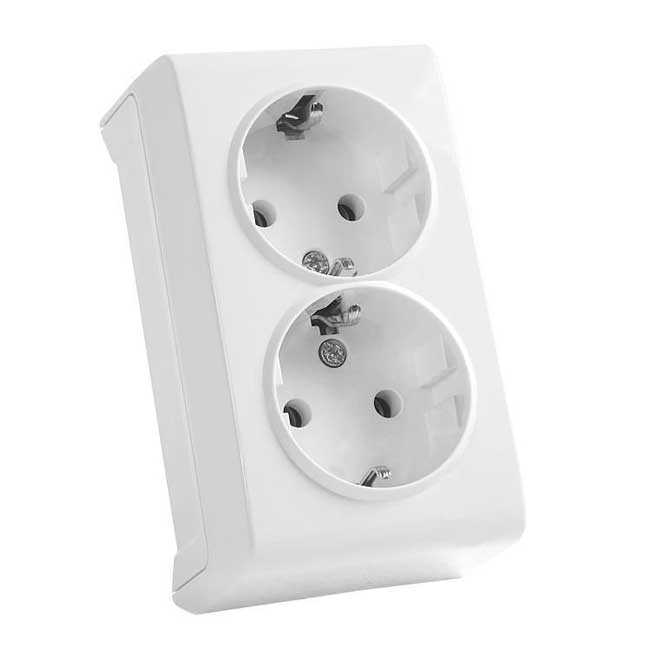 Vera Beyaz İkili Topraklı Priz 90681056