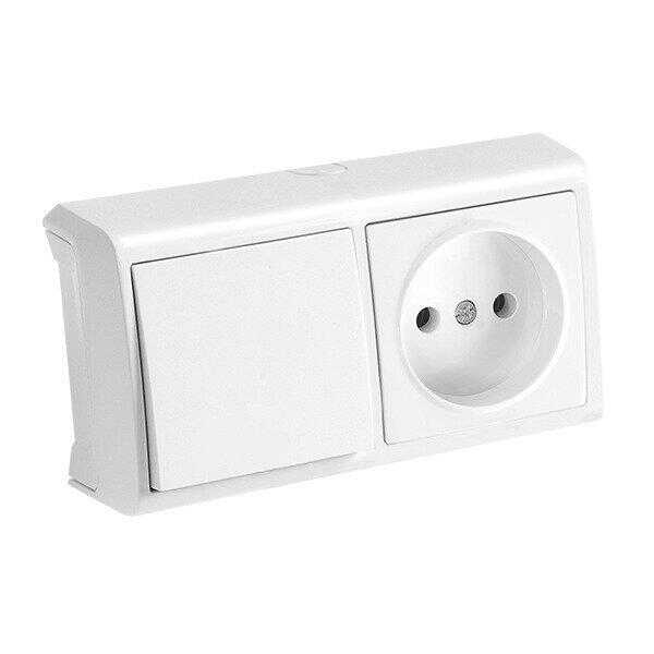 Viko Vera Beyaz Yatay Kombine Anahtar + Priz 90681186