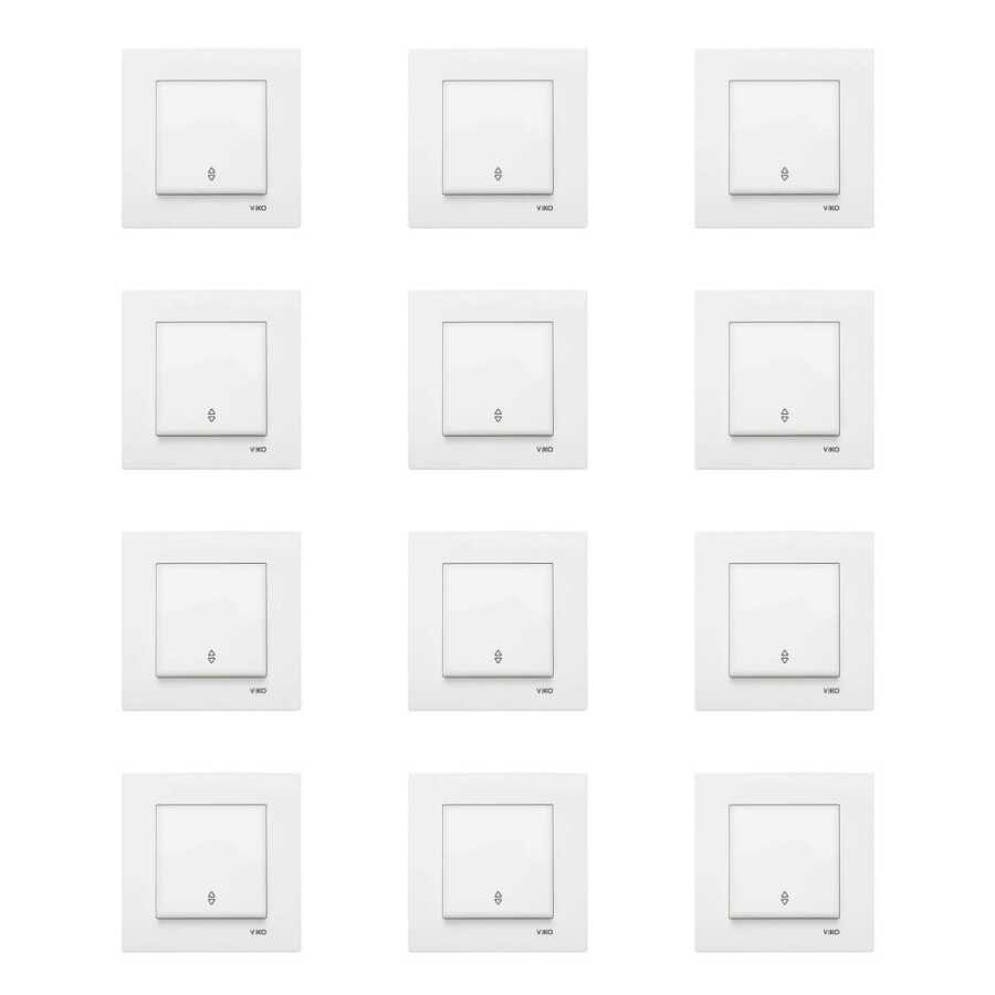 Viko Karre 12'li Beyaz Vavien (Çerçeve Dahil) 90967004-12