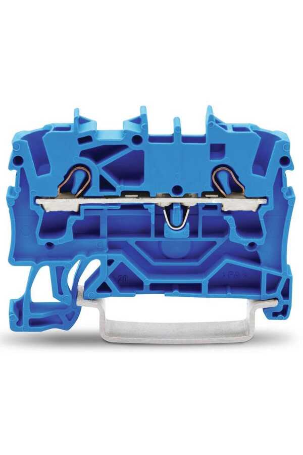 Wago 2002-1204 4mm2 Mavi 2 İletkenli Ray Klemens