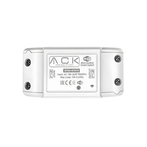 ACK AY26-01010 Akıllı Ev Anahtarı WiFi Smart Switch