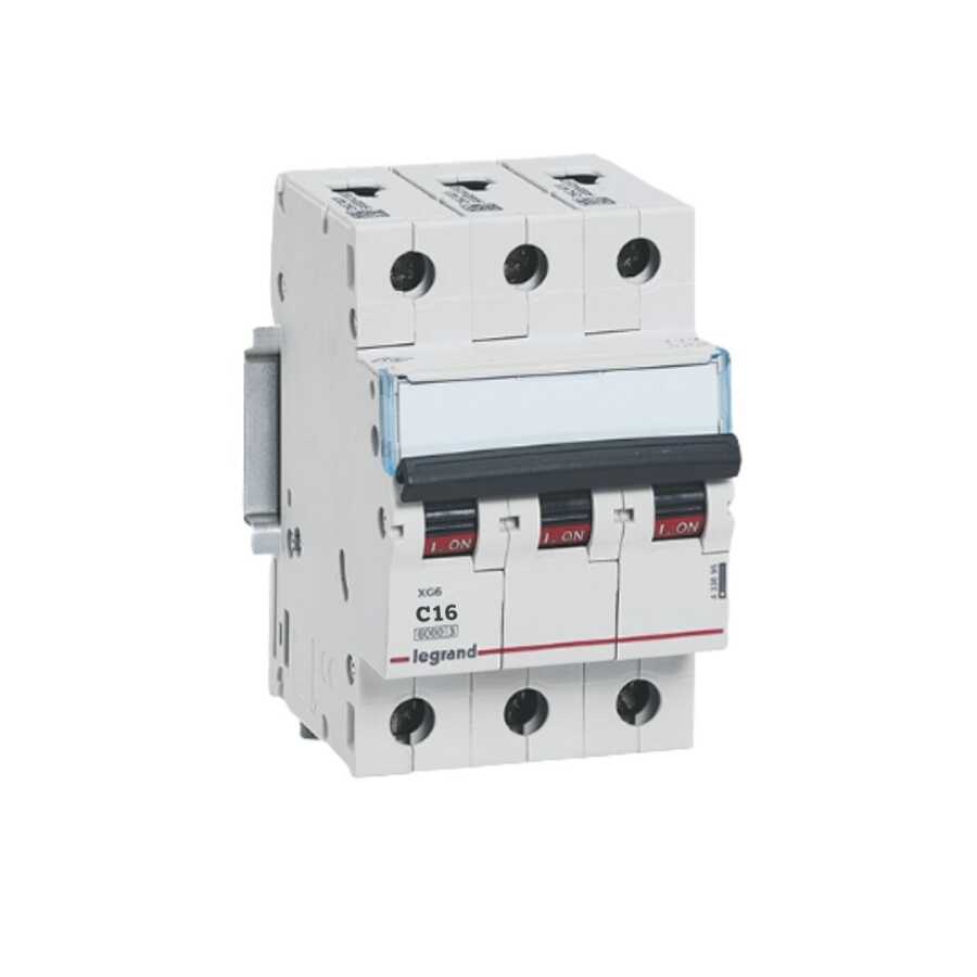 Legrand - 433691 3x16 Amper 6kA C Tipi Xg6 Otomatik Sigorta